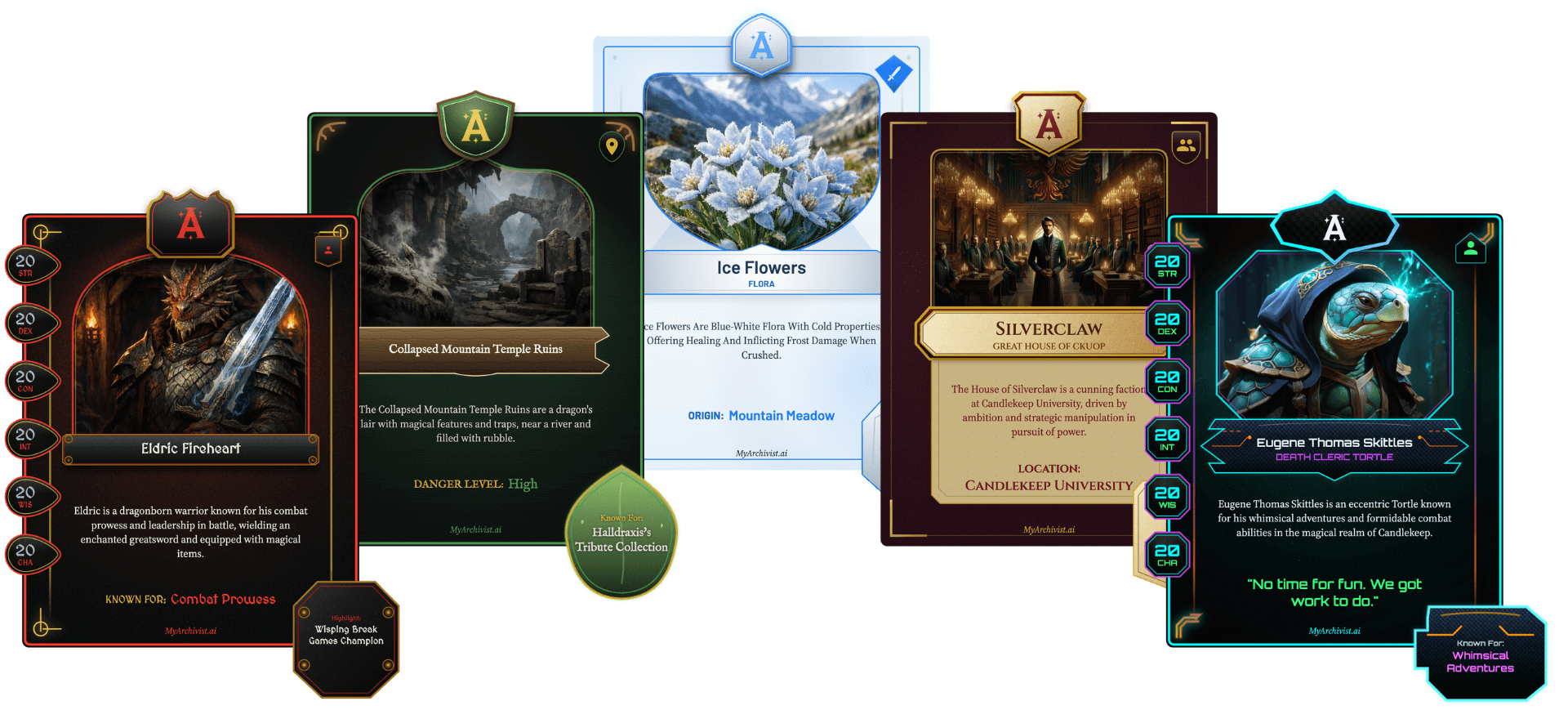 Refreshed Digital Trading Cards with new themes and updated card builder